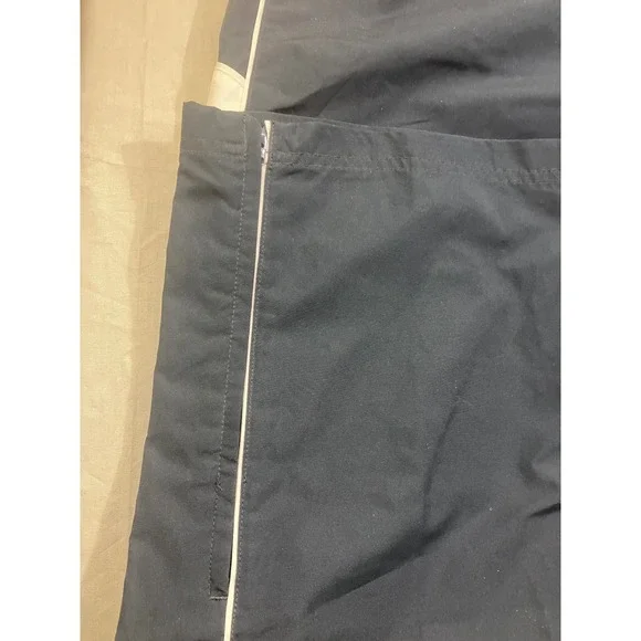 Nike Mens XXL Navy Blue Track Pants White Piping Mesh Lined Zipper Cuffs RN56323 - Picture 8 of 9